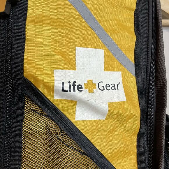Life Gear Wings of Life Yellow Backpack Empty Survival Kit Hiking Camping - Picture 2 of 10
